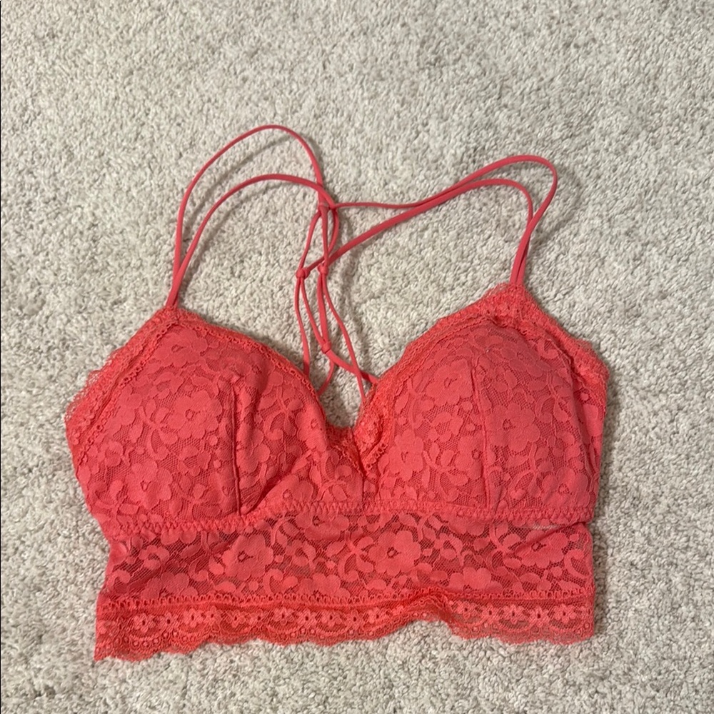 Gilly Hicks Coral Lace Bralette